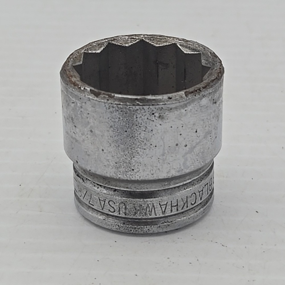 Vintage Blackhawk 7/8" Shallow Socket 3/8" Drive 12 Point‎ Model 30028 USA